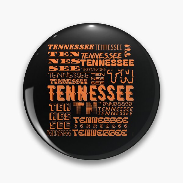 Artikelvorschau, Schwarz-orangefarbener Tennessee-Druck entworfen und verkauft von Ranydrawings.