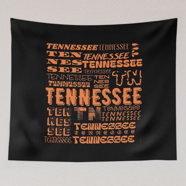 Item preview, Black and orange Tennessee print  designed and sold by Ranydrawings.