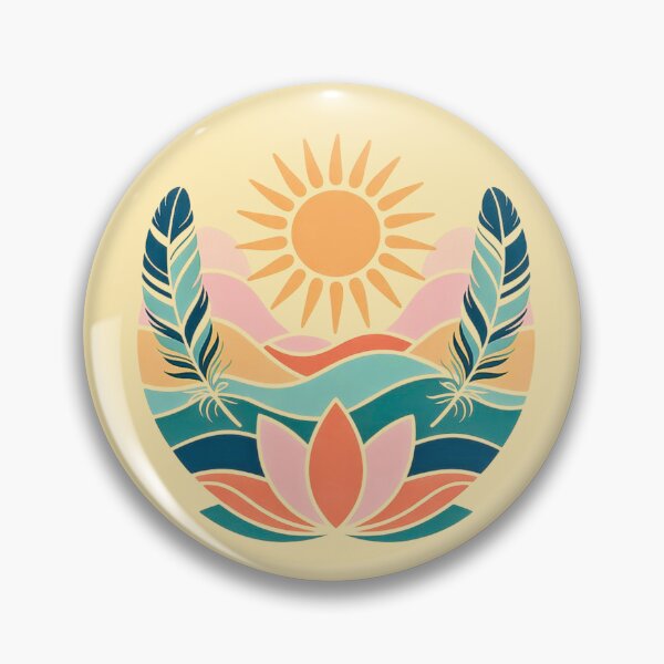 Item preview,  Sun Lotus Mandala Feathers designed and sold by VibrArtco.