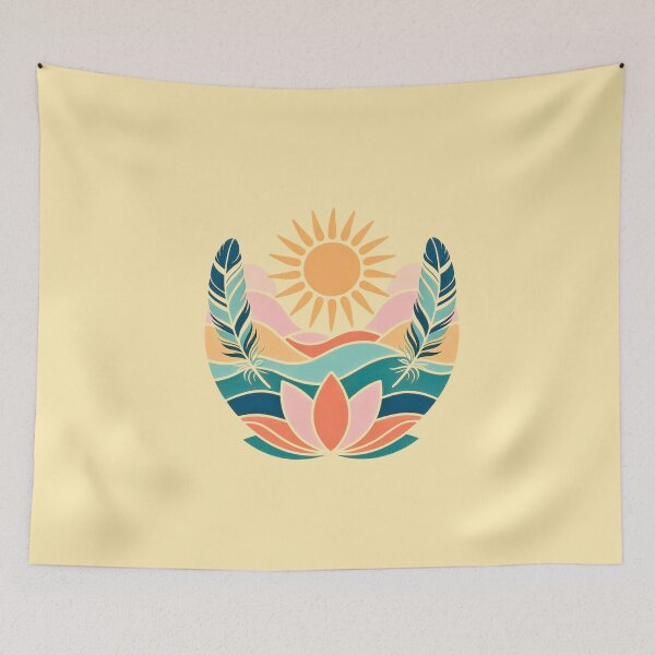Item preview,  Sun Lotus Mandala Feathers designed and sold by VibrArtco.