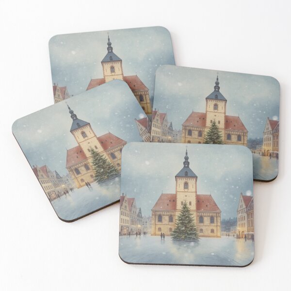 Item preview, Tallinn Town Hall Square in winter designed and sold by StormArte.