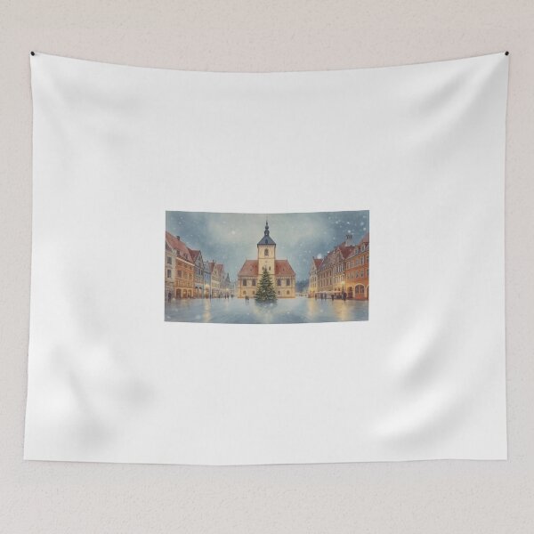Item preview, Tallinn Town Hall Square in winter designed and sold by StormArte.
