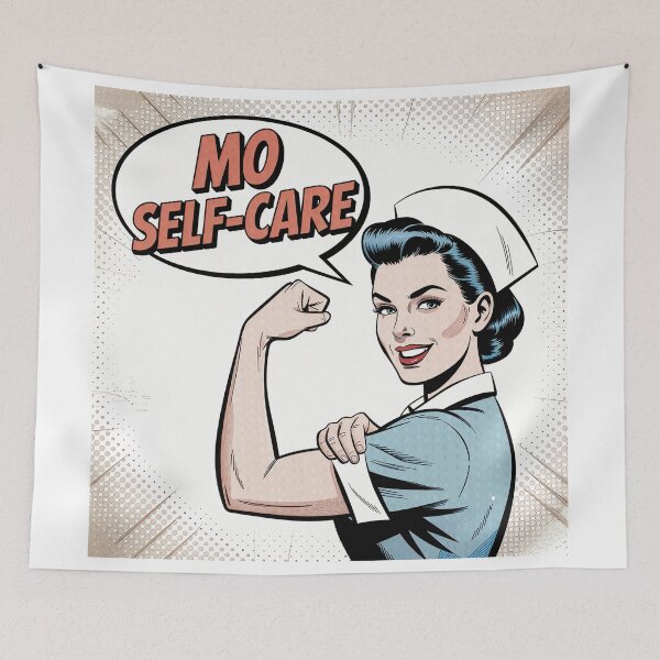 Item preview, Movember Nurse • Mo Self Care designed and sold by Blok45.