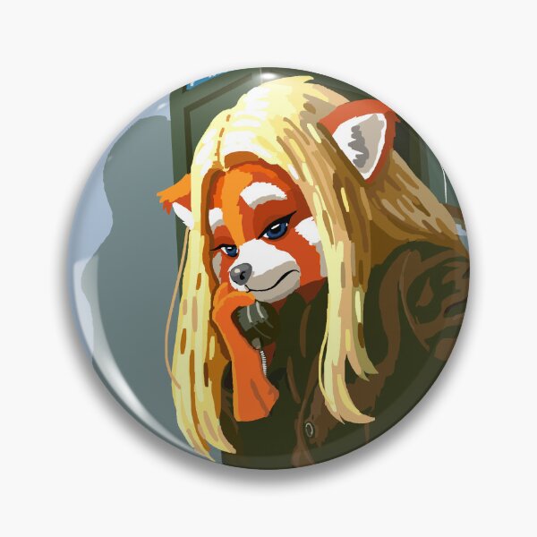 Item preview, Red Panda At Payphone designed and sold by KlakkDrawsStuff.