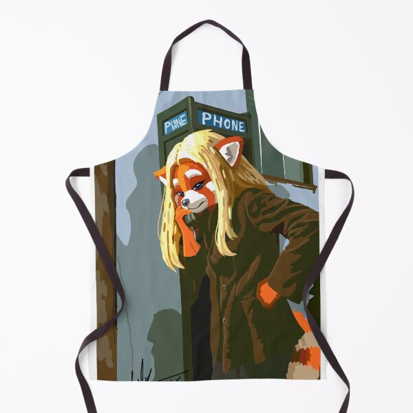 Item preview, Red Panda At Payphone designed and sold by KlakkDrawsStuff.
