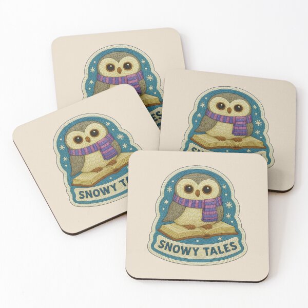 Item preview, Winter Book Owl Embroidery Sticker – Snowy Tales Cozy Animal Patch Design designed and sold by Nuist25.