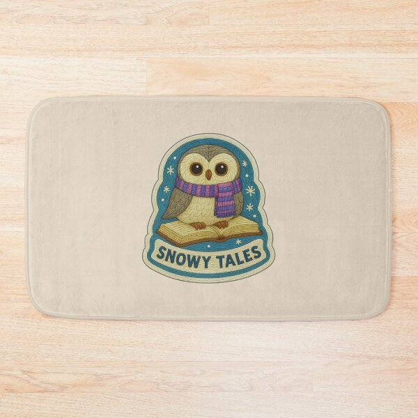 Item preview, Winter Book Owl Embroidery Sticker – Snowy Tales Cozy Animal Patch Design designed and sold by Nuist25.