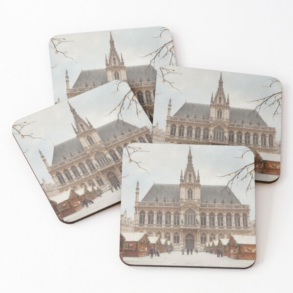 Item preview, Christmas market in Brussels under the snow designed and sold by StormArte.