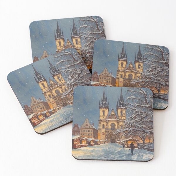 Item preview, Christmas market in Prague under the snow designed and sold by StormArte.