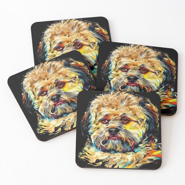 Item preview, The Human-Faced Dog: Pop Art Portrait designed and sold by CleverCulture.