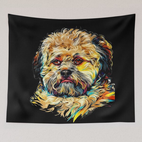 Item preview, The Human-Faced Dog: Pop Art Portrait designed and sold by CleverCulture.