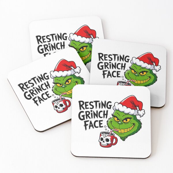 Item preview, Resting Grinch Face Funny Horror Christmas Design designed and sold by Amanda's Factory.