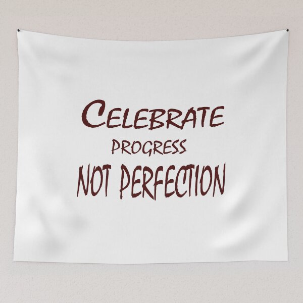 Item preview, Celebrate Progress, Not Perfection – Growth Mindset Quote Design designed and sold by ArtNestVerse.