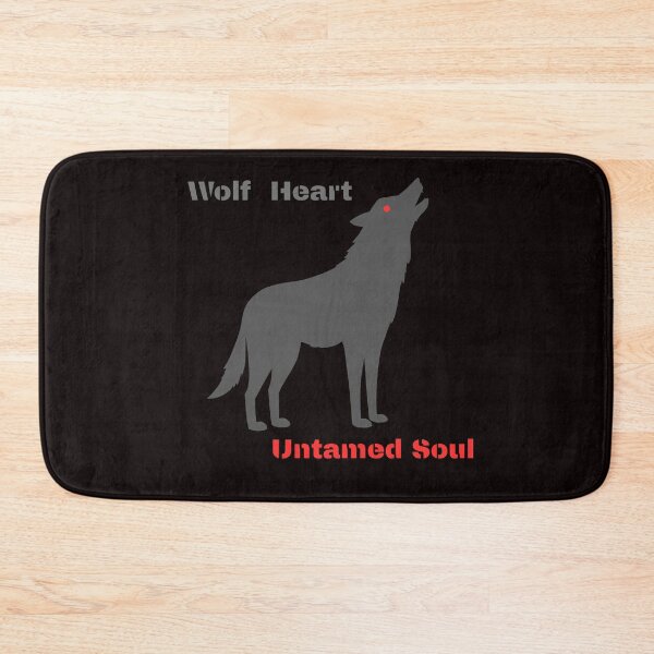 Item preview, "Wolf heart, untamed soul" - gifts with a wolf print designed and sold by Nikoverse.