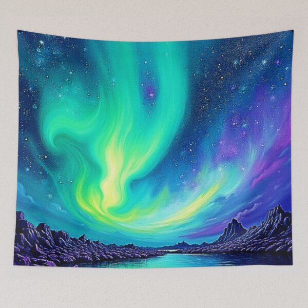 Item preview, Aurora's Magical Night Sky Dance Design designed and sold by Health And Fitness Posts e-Store.