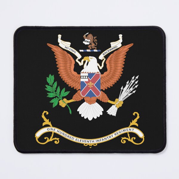 Item preview, Army - Regimental Colors - 111th Infantry Regiment  - NO STEPS BACKWARD X 300 designed and sold by Military Insignia Products.