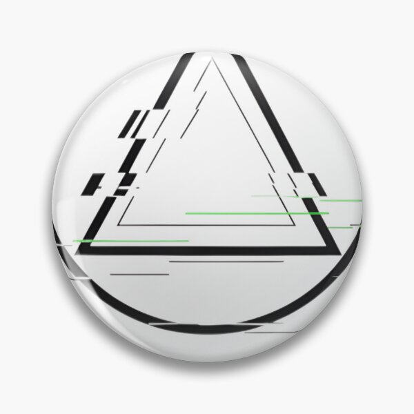 Item preview, Rebooting Glitch Tech Triangle – Futuristic Minimalist T-Shirt designed and sold by Pogglecards.