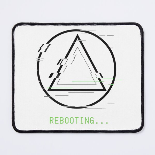 Item preview, Rebooting Glitch Tech Triangle – Futuristic Minimalist T-Shirt designed and sold by Pogglecards.