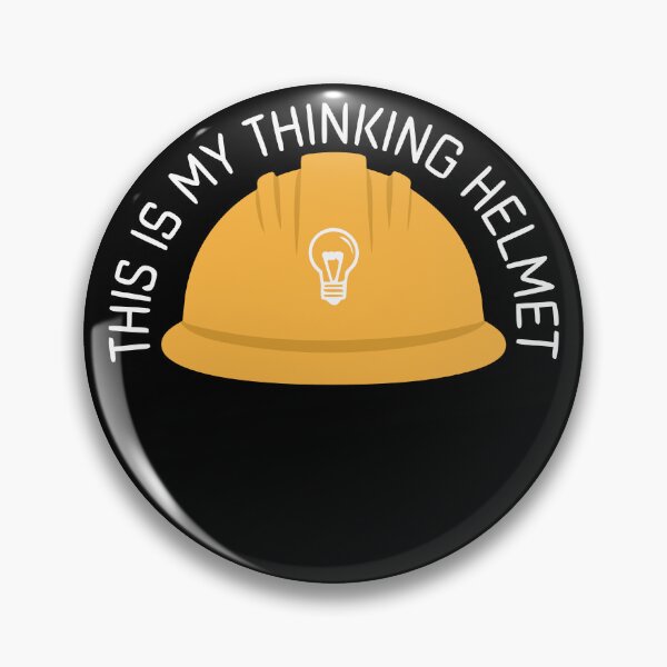 Item preview, This Is My Thinking Helmet - Funny Engineer / Architect - Minimal designed and sold by pixelated_echoes.