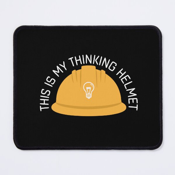 Item preview, This Is My Thinking Helmet - Funny Engineer / Architect - Minimal designed and sold by pixelated_echoes.