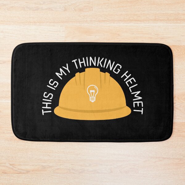 Item preview, This Is My Thinking Helmet - Funny Engineer / Architect - Minimal designed and sold by pixelated_echoes.