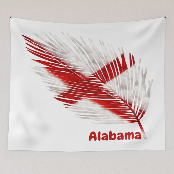 Item preview, Abstract Alabama Flag – Feather Shape Design designed and sold by ArteJorge48.