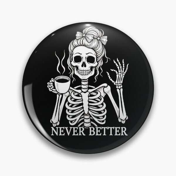 Item preview, Funny skeleton drinking coffee designed and sold by DariusZD.