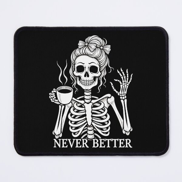 Item preview, Funny skeleton drinking coffee designed and sold by DariusZD.