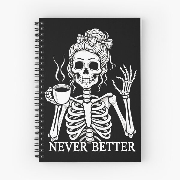Item preview, Funny skeleton drinking coffee designed and sold by DariusZD.