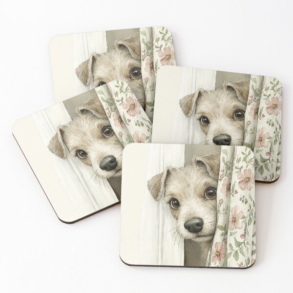 Item preview, Cute Peeking Puppy designed and sold by EvasDreams.