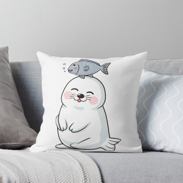 Item preview, Cute Seal and Fish designed and sold by NicolasGlowArt.