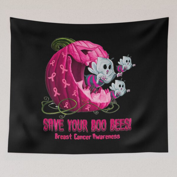 Item preview, Breast Cancer Awareness Boos Pumpkin Save Your Boo Bees Swea		 designed and sold by jemricthullai.