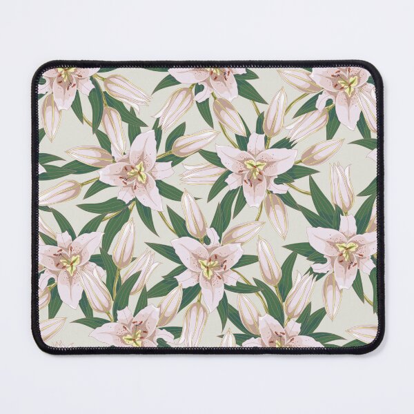 Item preview, Blooming Lilies in Ivory Green designed and sold by floralfan.