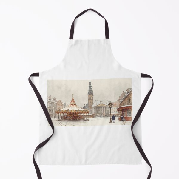 Item preview, Winter carousel in Dresden with snow designed and sold by StormArte.