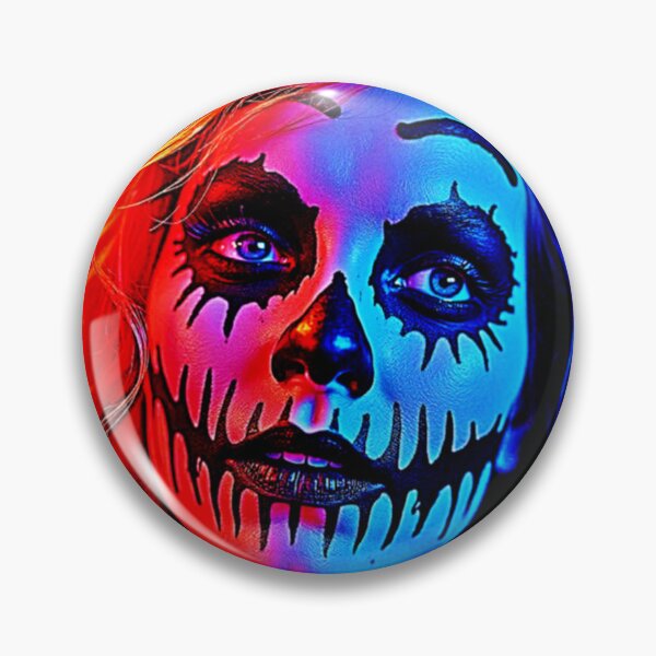 Item preview, Vibrant Halloween Makeup Art designed and sold by Health And Fitness Posts e-Store.