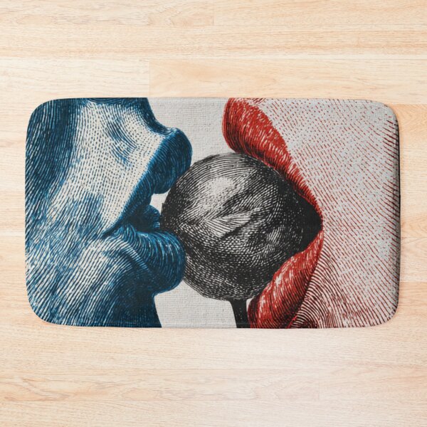 Item preview, Lollipop Lips Kiss Engraving Art Romantic Shared Moment designed and sold by CrunchyGoats.