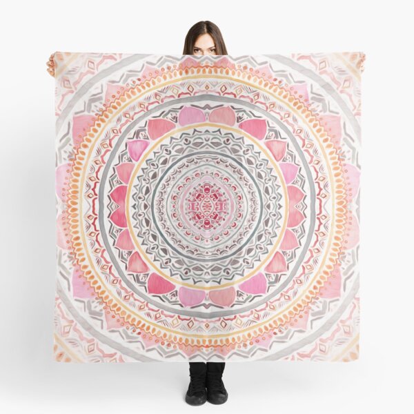Pastel Bohemian Mandala Scarf