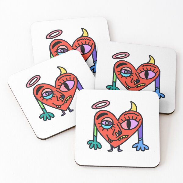 Item preview, Devil angel heart designed and sold by JessCarrsArt.
