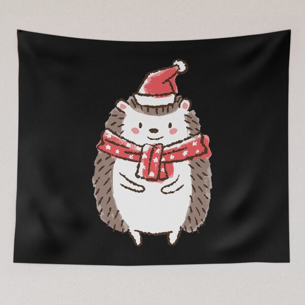 Item preview, Cute Christmas Hedgehog Holiday 		 designed and sold by kriwolnkweguq.