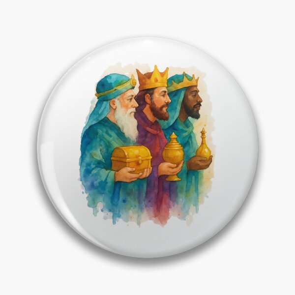 Item preview, Three Wise Men Watercolor Nativity Christmas Art designed and sold by Adorare-Co.