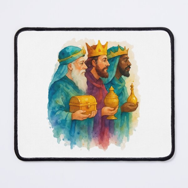 Item preview, Three Wise Men Watercolor Nativity Christmas Art designed and sold by Adorare-Co.