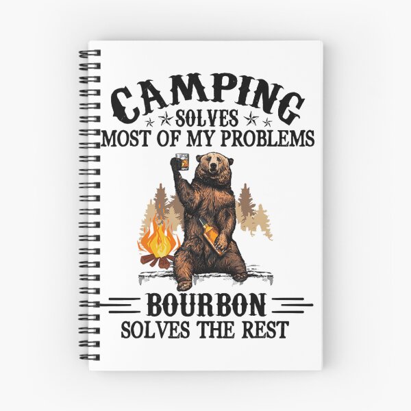 Item preview, Camping Solves Most Of My Problems Bourbon Funny Bear Drink 		 designed and sold by ufcesqnk10.
