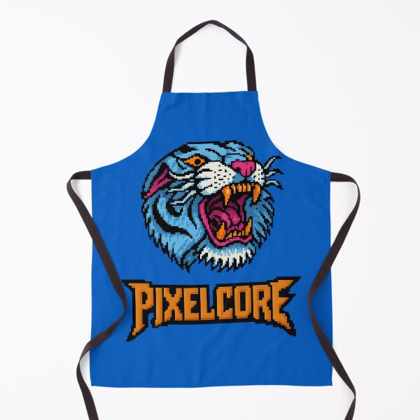Item preview, Asian Tiger Blue pixel art {PIXELCORE} designed and sold by PIXELCORE-TEE.