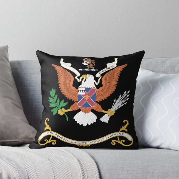 Item preview, Army - Regimental Colors - 111th Infantry Regiment  - NULLA VESTIGIA RETRORAUM X 300 designed and sold by Military Insignia Products.