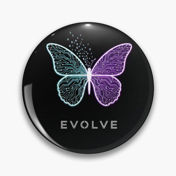Item preview, Evolve Cyber Butterfly – Futuristic Tech Circuit T-Shirt designed and sold by Pogglecards.