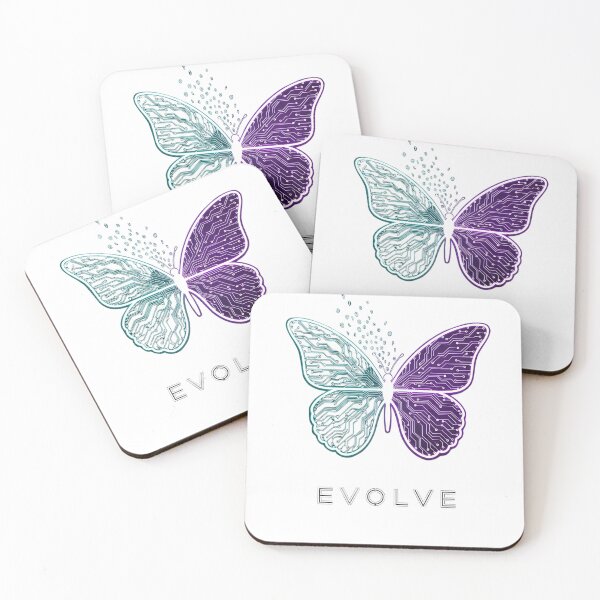 Item preview, Evolve Cyber Butterfly – Futuristic Tech Circuit T-Shirt designed and sold by Pogglecards.