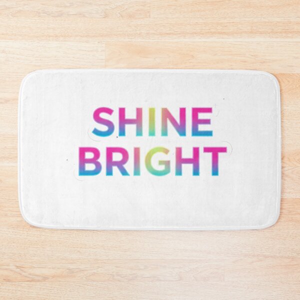 Item preview, Shine Bright – Neon Glow Motivational Quote Design designed and sold by Happyfreedom.