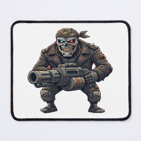 Item preview, Cyborg Skeleton Skull | Futuristic Horror Sci-Fi Art designed and sold by VBN-PrintStorm.