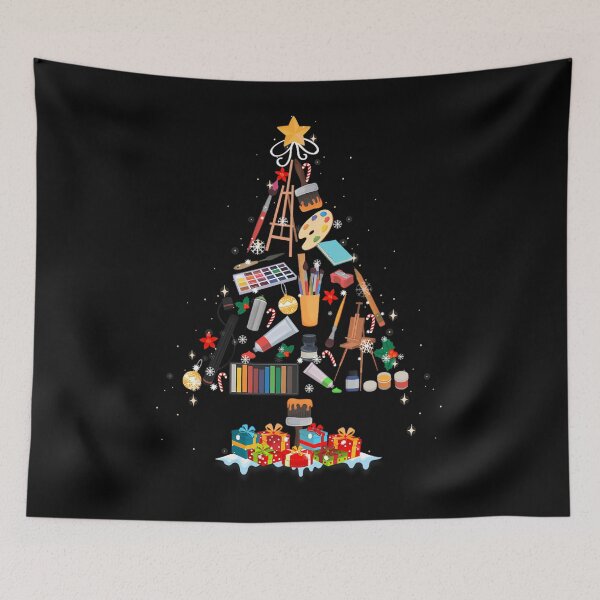 Item preview, Art Xmas Tree Decor Art Teacher Ugly Artist Christmas 	 		 designed and sold by roinerwamouk.