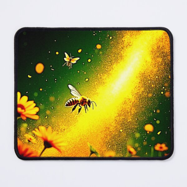 Item preview, Bees' Golden Pollen Burst Joy Design designed and sold by Health And Fitness Posts e-Store.